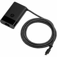 HP AC Adapter - Universal Adapter - For Notebook, USB Type C Device, Tablet PC, Smartphone, Chromebook - 1.80 m Cable - 120 V AC, 230 V AC Input - 5