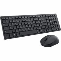 Dell KM555 Keyboard & Mouse - English (US) - USB Type A Plunger Wireless Bluetooth/RF 5.1 2.40 GHz Keyboard - Keyboard/Keypad Color: Black - USB Type