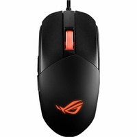 Asus ROG Strix Impact III Gaming Mouse - USB 2.0 Type A - Optical - 5 Programmable Button(s) - Black - 1 - Cable - 12000 dpi - Scroll Wheel -