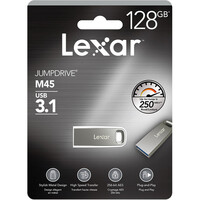 Lexar USB 3.1 128GB Flash Drive JumpDrive M45 Memory Stick (250MB/s) LJDM45-128ABSL 