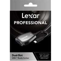 Lexar Type-C Card Reader Dual Slot Suitable for UHS-I & UHS-II SD/microSD cards