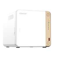 QNAP TS-462-4G Intel® Celeron® N4505 2-core/2-thread processor, burst up to 2.9 GHz, 4 GB on board (non-expandable) 2 Years Limited Warranty