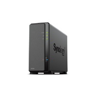 Synology DiskStation DS124 1-Bay 3.5' Diskless 1xGbE NAS (Tower) , Realtek RTD1619B 64-bit 4-core 1.7 GHz  1 GB DDR4 non-ECC  2-year hardware warranty