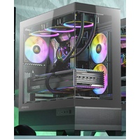 SI Only - Antec CX700RGB USB-C, Seamless View 6x RGB Fans. 4mm Tempered Glass, Tool Free Panels. Vertical Cooling,  Gaming Case (LS)