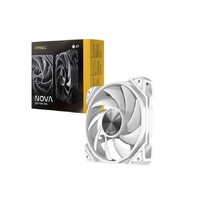 Antec Nova White 120 PWM 3-Phase Speed Controller. Low Power, High Heat Dissipation, Low Noise Ultimate Fan - 1x Fan with controller