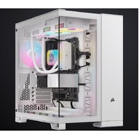 CORSAIR 6500X Tempered Glass ATX Mid-Tower, Dual Chamber, Cable Management, White Case