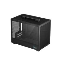 DeepCool CH160 Ultra-Portable Mini-ITX Case, Mesh and Glass Panels,Full Sized Air Cooler Support, Carry handle 336×200×283.5mm