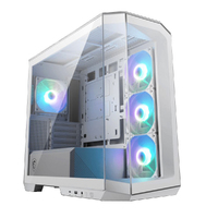 MSI MAG PANO M100R PZ WHITE Micro ATX Case, 1x USB 3.2, 2x USB 2.0, 1x Audio, 1x Mic, 4x PCI-E, 2x 2.5'