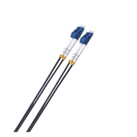 8ware Fibre UPC LC-LC Single Mode OS2 Dual-core Optic Duplex Armored Low smoke zero halogen (LSZH) cable Black 1.5M