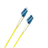 8ware Fibre UPC LC-LC Single Mode OS2 Dual-core Optic Duplex Armored Low smoke zero halogen (LSZH) cable Yellow 2M