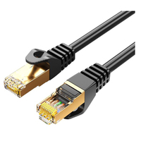 8Ware CAT7 3m Black RJ45 LAN Cable Snagless