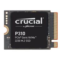 Crucial P310 1TB M.2 2230 NVMe SSD 7100/6000 MB/s 1M IOPS 220TBW 2M MTTF for MS Surface Pro Valve Steam Deck Asus Rog Ally Lenovo Legion Go MSI Claw