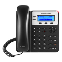 Grandstream GXP1625 2 Line IP Phone, 2 SIP Accounts, 132x48 Backlit Graphical LCD Display, HD Audio, Powerable Via PoE