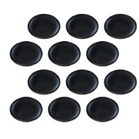 Yealink YHA-LEC New Version 3311060 Replacement Leather Ear Cushion for WH62/WH66, Black, 12 PCS, Compatible With Old and New WH62 Headset Design