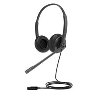 Yealink YHD342 Wideband QD Dual Headset with Soft Leather Ear Cushion, All Day Wearing Comfort, High-Quality Audio, USB Wired Hadset