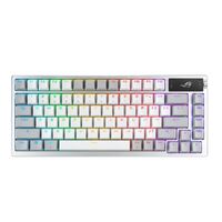 ASUS ROG AZOTH/NXSM/PBT/WHT Gaming Keyboard, OLED Display, NX Storm Switch, 75 Keys, Tri-mode Connection, White