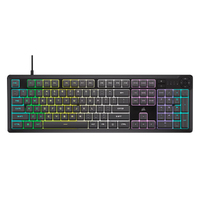 CORSAIR K55 CORE RGB Grey  Gaming Keyboard Dynamic Five Zone RGB, Six Macro Keys Spill Resistant. 6 onbaord Effects, ICUE, 2024