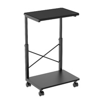 mbeat® activiva Height Adjustable PC & Printer Storage Stand Black Adjustable Shelf Height: 55/60/65/79/75/80/85cm