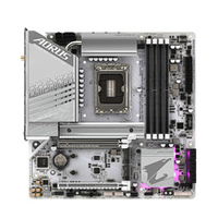 Gigabyte Z790M AORUS ELITE AX ICE Intel LGA 1700 ATX Motherboard, 4x DDR5 ~128GB, 1x PCI-E x16, 3x M.2, 6x SATA,  6x USB 3.2, 1x USB-C,4x USB 2.0