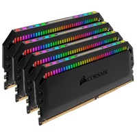 Corsair Dominator Platinum RGB 64GB (4x16GB) DDR4 3600MHz CL18 DIMM Unbuffered 18-19-19-39 XMP 2.0 Black Heatspreaders 1.35V Des