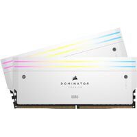 Corsair DOMINATOR® TITANIUM RGB 32GB (2x16GB) DDR5 DRAM 6000MT/s CL30 Intel XMP Memory Kit — White