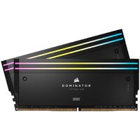 Corsair DOMINATOR® TITANIUM RGB 64GB (2x32GB) DDR5 DRAM 6400MT/s CL32 Intel XMP Memory Kit — White