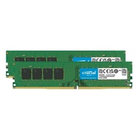 Crucial 64GB (2x32GB) DDR4 UDIMM 3200MHz CL22 1.2V Dual Ranked Desktop PC Memory RAM