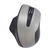 Verbatim Silent Ergonomic Wireless LED Mouse Graphite