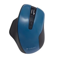 Verbatim Silent Ergonomic Wireless LED Mouse Blue