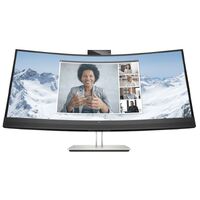 HP E34m G4, 34' WQHD CURVED, 21:9, 3440x1440, WEBCAM, SPEAKERS, USB-C (65W PD), DP+HDMI, RJ45, Tilt, Swivel, Height, 3 Yrs