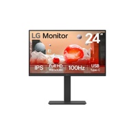 LG 24' FHD IPS Business FHD 1920x1080 16:9, USB-C, Height Adjustment Tilt Swivel Pivot VESA Display Port,  HDMI, Headphone Audio 3yrs Monitor