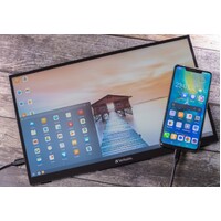 Verbatim 15.6' IPS Touch Montior  Full HD 1920 x 1080 USB-C Powered Business Mobile Portable Monitor - Tilt, Speaker, Earphone, VESA 50mm x 50mm