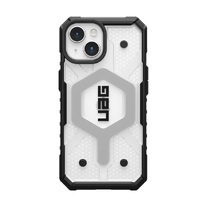 UAG Pathfinder Magsafe Apple iPhone 15 (6.1') Case - Ice (114291114343), 18 ft. Drop Protection (5.4M), Tactical Grip, Raised Sc