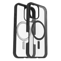 OtterBox React MagSafe Apple iPhone 16 Plus Case Clear/Black - (77-96235),DROP+ Military Standard,Ultra-thin,Hard case with Soft Grip Edges