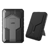 UAG Rugged  Wireless Power Bank 10k mAh + Stand - Black/Grey (9B4411114030),20W USB-C, 10W Wireless, MagSafe compatible, Charge