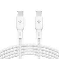 Belkin Braided USB-C cable PD 2.0 100W - Black (CAB014bt2MBK), USB-IF Certified, Cable Length 2M