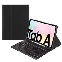 Samsung Galaxy Tab A8 (10.5') Bluetooth Keyboard Leather Cover Case - Black (C105464), 10M Bluetooth Connection, Pencil Holder,