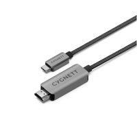 Cygnett Unite 8K USB-C to HDMI Cable (2.5M)-Black(CY4545CHDMI),Works with MacBook/Windows PC/Laptops/Chromebook,Ultra-HD Resolut