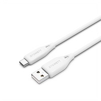 Cygnett Essentials USB-C to USB-A (2.0) Cable (1M) - White (CY4688PCUSA), 3A/60W, 480Mbps Transfer, Fast Charge, Flexible, Durable PVC, 2 Yr. WTY.