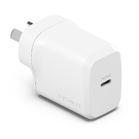 Cygnett PowerPlus 20W USB-C PD Fast Wall Charger - White (CY4732PDWCH), Palm-Size, Portable, Travel-Ready, Best for iPhone, Samsung & USB-C Devices