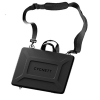 Cygnett Rugged Laptop Sleeve with Handle + Shoulder Strap - Medium 13"- 14" - Black (CY5055CSSLS),360 Protection,Universally Compatible,Heavy Duty Zip