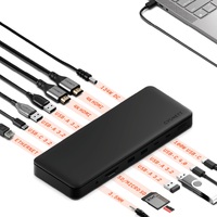 Cygnett Unite HighDock 13-in-1 USB-C Hub Adapter Dock 2x HDMI 4x USB-A 3.2, 2x USB-C 4.0 1x USB-C 3.2 1x Ethernet 1x 3.5mm