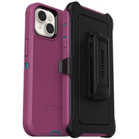 OtterBox Defender Apple iPhone 14 Plus Case Canyon Sun (Pink) - (77-88369),DROP+ 4X Military Standard,Multi-Layer,Included Holster,Raised Edges,Rugged