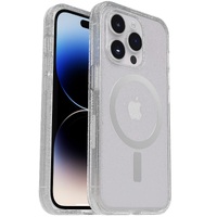 OtterBox Symmetry+ Clear MagSafe Apple iPhone 14 Pro Case Stardust (Clear Glitter) - (77-89247), Antimicrobial,DROP+ 3X Military