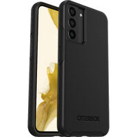 OtterBox Symmetry Samsung Galaxy S22+ 5G (6.6") Case Black - (77-86432), Antimicrobial, DROP+ 3X Military Standard, Raised Edges