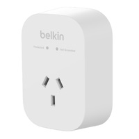 Belkin 1-Outlet Surge Protection - White (SRA010AU), 1800 Joules Protection ,impact resistant, prevents scratches, dents & rust,2YR