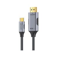 Oxhorn USB C to HDMI 2.0 3m cable 4K@60Hz Aluminum plugs black Support HDCP 1.4 HDCP 2.2 Thunderbolt 3/4 LPCM compatible Windows/Mac/Chromebooks