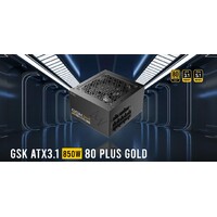 Antec GSK850 80+ Gold Fully Modular ATX 3.1, PCI-E 5.1 latest High Quality Japanese Capacitors, Ultimate performance and reliability, PSU