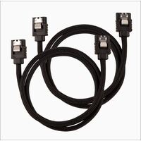 Corsair Premium Sleeved SATA 6Gbps 60cm Cable Black