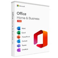 Microsoft Office Home & Business 2024 English APAC Medialess Retail New. Word, Excel, Power Point, Outlook for PC and Mac